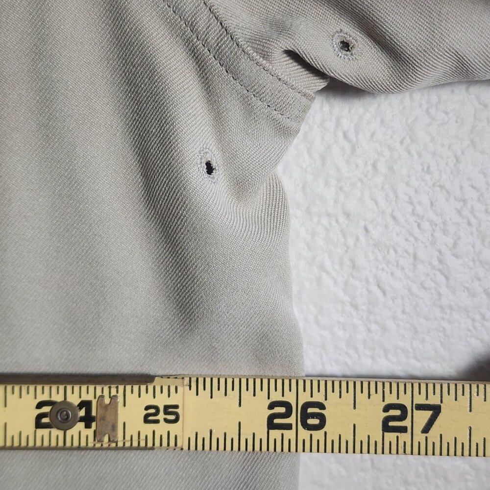 Nat Nast Shirt Mens XL Beige Gray Silk Camp Bowling Argyle Panel Short Sleeve - Picture 12 of 12